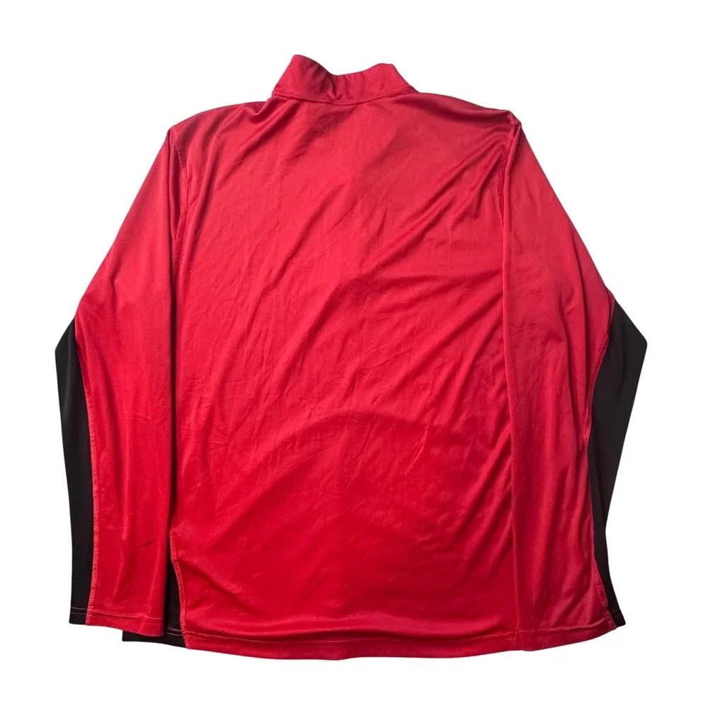 The North Face Pullover Mens LG Red VaporWick Quarter Zip Performance Hiking Top